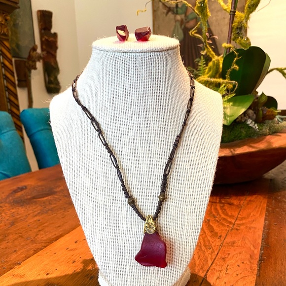 Rare Red Sea Glass Artist Set - Picture 2 of 5